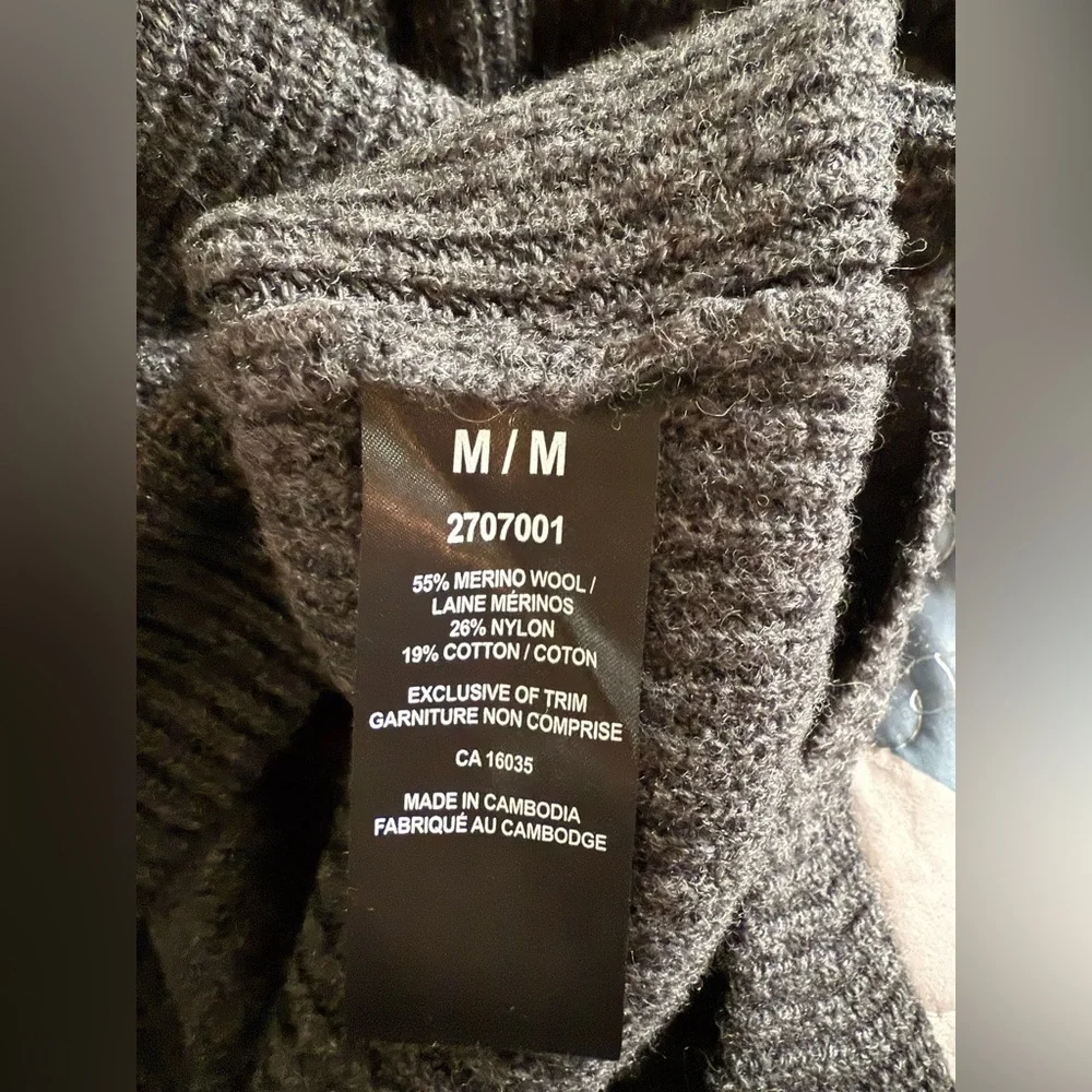TAHARI Women's Cowl Neck Sweater in Dark Gray (NWT) - Picture 4 of 8